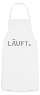Produktbild von Spreadshirt Stromberg Läuft Kochschürze, One size, Weiß
