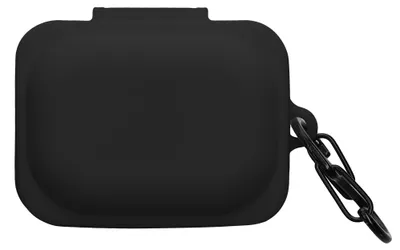 Produktbild von kwmobile Schutzhülle für CMF by Nothing Nothing Ear (a) Hülle - TPU Silikon Case für Kopfhörer Ladecase - stoßfestes Cover mit Karabiner - Schwarz