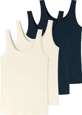 Produktbild von uncover by Schiesser 4er Pack Bamboo Baumwolle Unterhemd / Tanktop Hochwertig verarbeitet, Bequemes Tragegefühl, Aus elastischem Single-Jersey