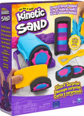 Obrázok produktu pre Kinetic Sand KNS ACK Slice N Surprise FR GML, Detský kinetický piesok, 3 rok / roky, Netoxické, Viacfarebný