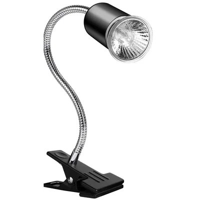 Produktbild von UVB UVA Reptilien Wärmelampe, 50W, automatischer Timer, Keramik-Lampenfassung, flexibler Metallclip, drehbar, für Schildkröten und Echsen