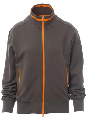 Produktbild von Mivaro Damen Sweatjacke tailliert mit Stehkragen und Reißverschluss sportlich elegant aus Baumwolle mit Fleece innen warm bequem für Freizeit Arbeit und Alltag in vielen Farben erhältlich