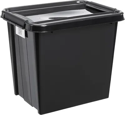 Produktbild von plast team Aufbewahrungsbox PROBOX RECYCLE 53,0 Liter schwarz