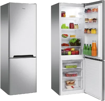 Produktbild von Amica KGCL 387 120 E, 268 l, SN-ST, 38 dB, 3,9 kg/24h, D, Edelstahl