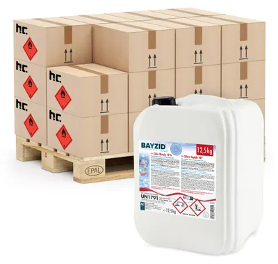 Produktbild von 50x12,5 kg BAYZID® Flüssigchlor 13% zur effektiven Pool Desinfektion