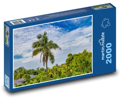 Produktbild von Puzzle 2000 Tropische Palmenlandschaft - martinpuzzle