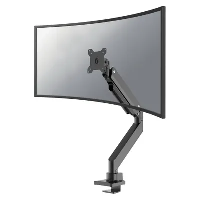 Produktbild von Neomounts NM-D775BLACKPLUS Monitorarm 10-49" - Gasfeder - Topfix - 180°-Stopp, Klemme/Durchführung, 18 kg, 25,4 cm (10"), 124,5 cm (49"), 100 x 100 mm, Schwarz