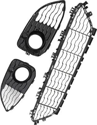 Productafbeelding van Onderste grille van de voorbumper, mistlichtomlijsting, set 51118060284, geschikt voor BMW 1 Serie F20 F21 LCI M-Sport, modeljaren 2015-2019