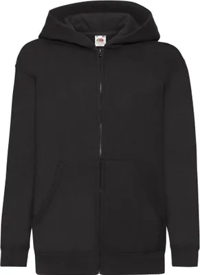 Immagine prodotto di Fruit of the Loom - Giacca con cappuccio "Classic" per bambini FK3209 (164-170) (Nero)
