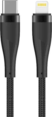 Produktbild von Maxlife MXUC-08 Kabel USB-C - iPhone 1,0 m 27W schwarz nylon
