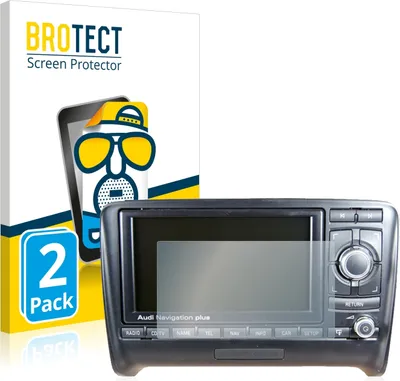 Produktbild von 2x BROTECT Schutzfolie für Audi A4 8E 2004-2009 RNS-E Displayschutz Displayschutzfolie Folie Matt Entspiegelungsfolie