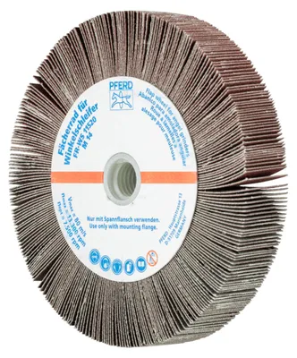 Produktbild von PFERD 44781524, Fächerschleifer, Universal, Aluminiumoxid, 13300 RPM, Rund, 11,5 cm