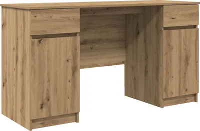 Produktbild von Schreibtisch Artisan Eiche 140x49x76 cm Holzwerkstoff, Schreibtische DesignMöbel Neu