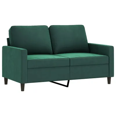 Produktbild von 2-Sitzer-Sofa Dunkelgrün 120 cm Samt