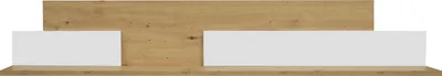 Produktbild von Wandboard mit 1 Ablageboden, Asteiche Holznachbildung, Ice Weiß supermatt