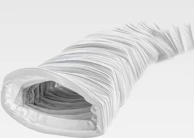 Produktbild von Flachkanal PVC Abluftschlauch 220x55mm - 6m - für Klimaanlagen, Wäschetrockner, Dunstabzugshaube