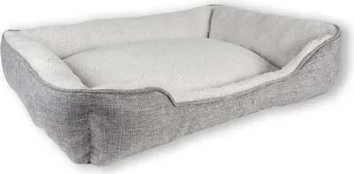 A pet bed is shown against a white background.