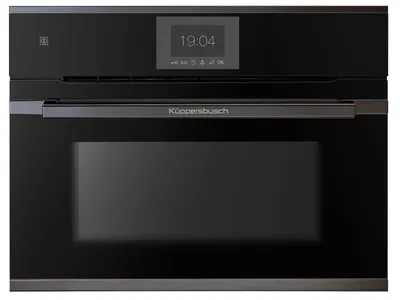 Produktbild von Küppersbusch Kompakt-Pyro-Backofen CBP6550.0S2 schwarz mit Design-Kit Black Chrome
