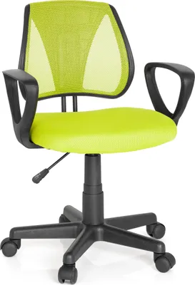 Produktbild von hjh OFFICE Kinderdrehstuhl KIDDY CD Schreibtischstuhl für Kinder höhenverstellbar mit Armlehnen Stoff / Netzstoff