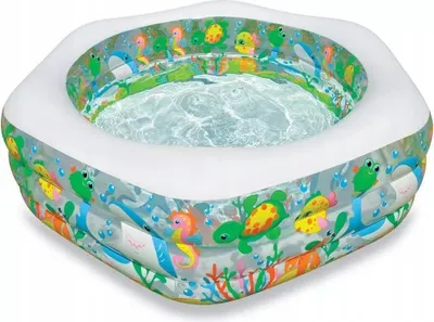 Obrázok produktu pre Intex Ocean Reef Pool, Nafukovací bazén, 510 L, Oválny, 6 rok / roky, Vinyl, Zelená, Viacfarebný