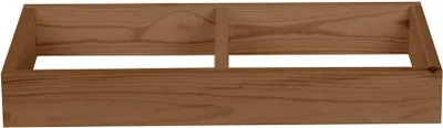 Produktbild von Weinregal 60 cm, Sockel 60 cm breit, braun gebeizt, Holz
