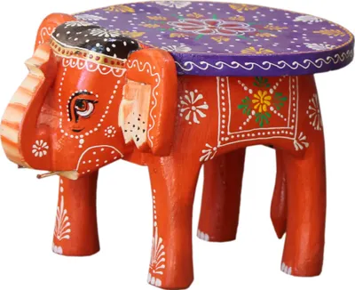 Produktbild von Deko Elefant - Orange, Holz, 25*20*20 cm, Dekoobjekte