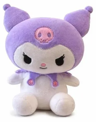 Image de Peluche Hello Kitty Kuromi violette 18 cm - Durabo