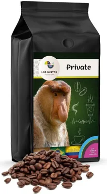 Produktbild von Los Gustos Private Kaffee-Bohnen 1000 g, Ungemahlen, Kaffeebohnen für Kaffee-Vollautomat, Frisch Geröstet