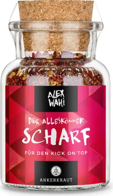 Produktbild von Alleskönner scharf by Alex Wahi, 90g im Korkenglas