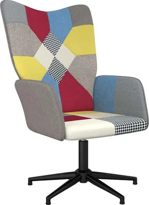Image de vidaXL Fauteuil relax patchwork tissu