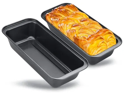 Productafbeelding van Plumcake bakvorm - Set van 2 - Koolstofstaal - Antiaanbaklaag - 35 cm