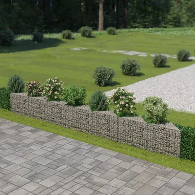 Produktbild von Gabionenwand Verzinkter Stahl 450×30×50 cm