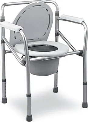 Immagine prodotto di Sedia WC Comoda 4 in 1 Pieghevole in Alluminio Regolabile