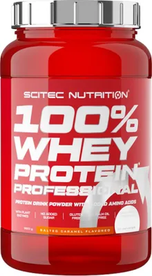 Obrázek produktu pro Scitec Nutrition 100% Whey Protein Professional 920 g slan karamel / Syrovtkov whey proteiny / Chutn syrovtkov protein s pidanmi aminokyselinami obohacen o trvic enzymy
