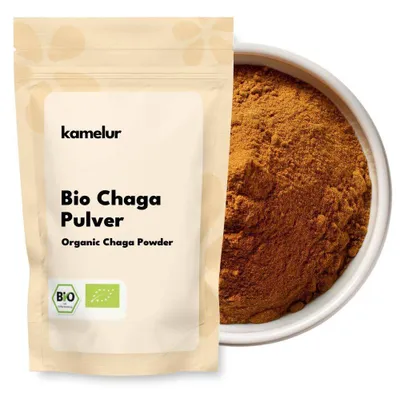 Produktbild von Kamelur  Bio Chaga Pulver 100g