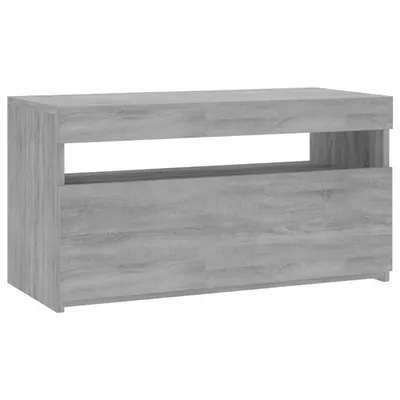 Produktbild von vidaXL TV-Schrank mit LED-Leuchten Grau Sonoma 75x35x40 cm