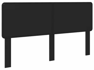 Image de vidaXL Tête de lit en bois d'ingénierie aspect chêne noir