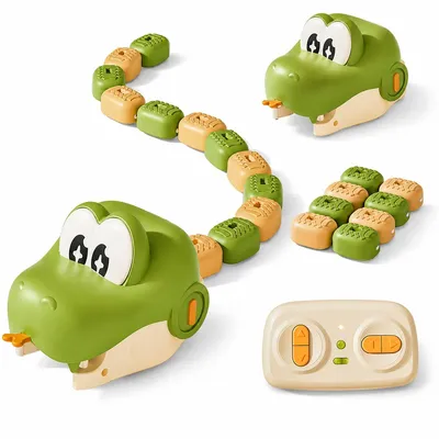 Produktbild von Elektrische Fressende Schlange RC Auto, magnetisches Fangspiel Kampfspielzeug, interaktives 2-Spieler Wettkampfspiel, Lernspielzeug für Kinder