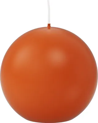 Produktbild von Kugelkerzen Aprikose Orange Ø 70 mm, 12 Stück