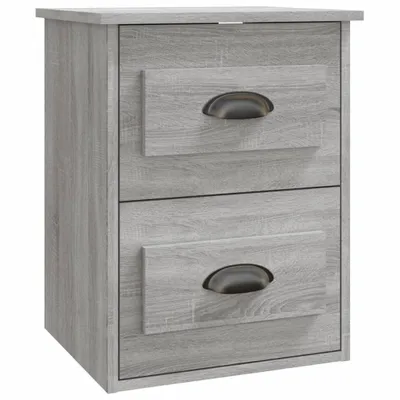 Produktbild von Wand-Nachttisch Grau Sonoma 41,5x36x53 cm