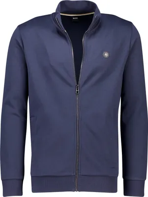Produktbild von Boss Black Weste Siza einfarbig blau Baumwolle