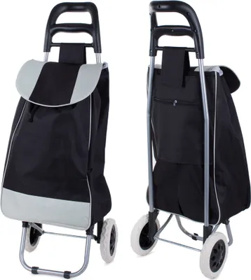 Produktbild von Verk 01745_CZ Einkaufstasche auf Rollen, schwarz