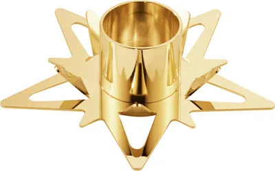 Produktbild von Georg Jensen - Kerzenhalter für Stabkerzen "Stern" 2021, 2er Set, vergoldet