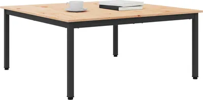 Zdjęcie produktu dla Stolik kawowy Naturalny 100 x 100 x 45 cm Lite drewno sosnowe