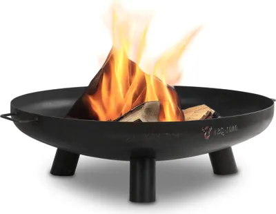 Produktbild von BBQ-Toro Feuerschale Ø 80 cm, Schwarz, Outdoor Dreibein Feuerstelle für Garten und Terrasse