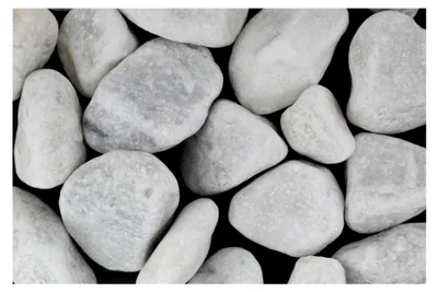Produktbild von 25 kg Carrara Marmor Kies ungewaschen Körnung 40-60 mm weißer Kieselsteine für Garten-Dekoration
