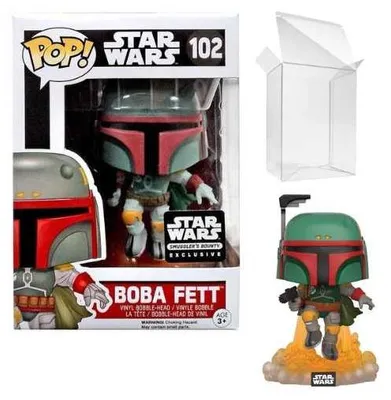 Obrázok produktu pre Funko Pop! Star Wars – Boba Fett v akčnej póze (exkluzívne pre Smuggler's Bounty) #102