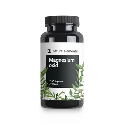 Produktbild von natural elements Magnesium - 90 Kapseln - 667mg, davon 400mg elementares Magnesium pro Kapsel