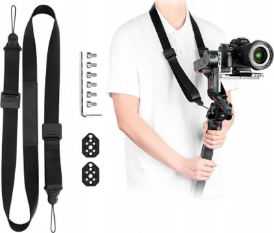 Zdjęcie produktu dla JJC NS-DST BLACK, Aparat cyfrowy, Nylon, Aluminium, Czarny, 90 kg, 15 cm, 9,5 cm