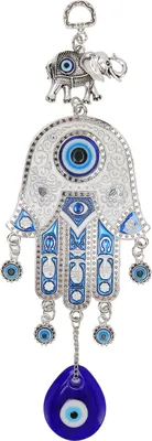 Immagine prodotto di Blue Eye Car Hanging Ornament attraente protezione mano amuleto specchio decorazione per parete porta corridoio